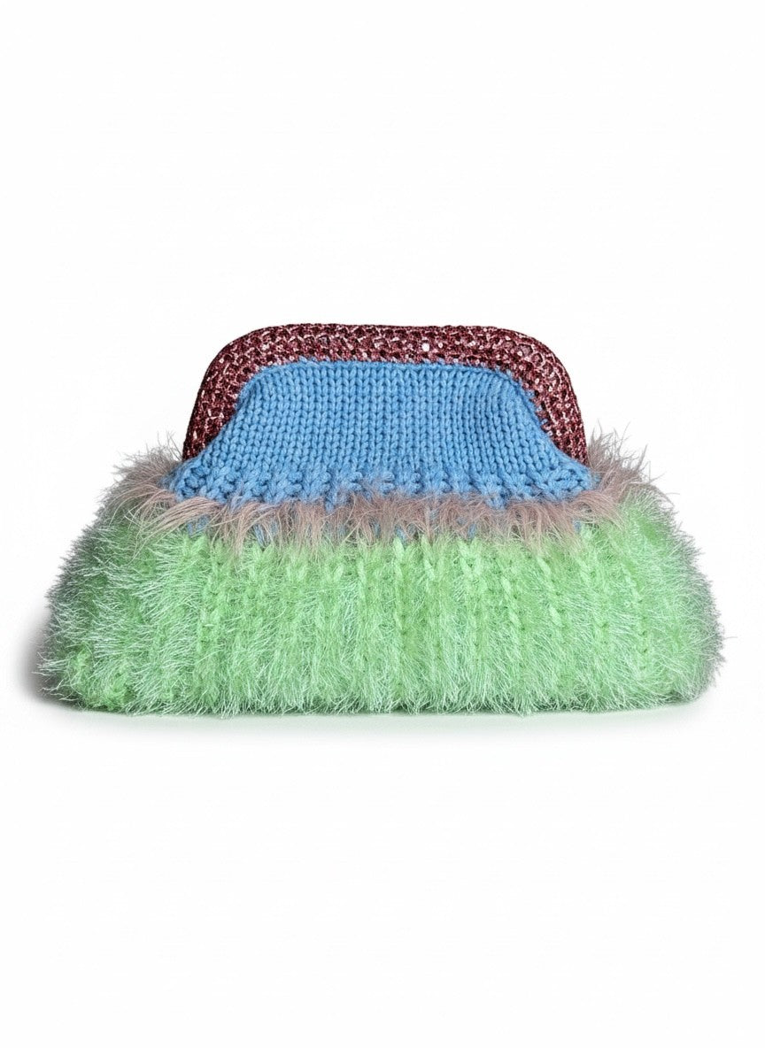 Pochette Tuy - Vert/Bleu
