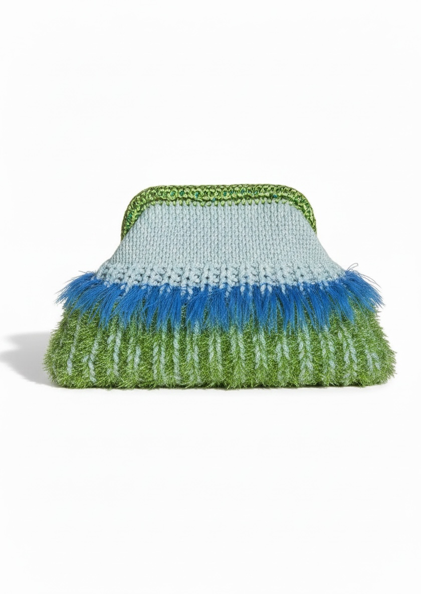 Pochette Tuy - Vert/Bleu
