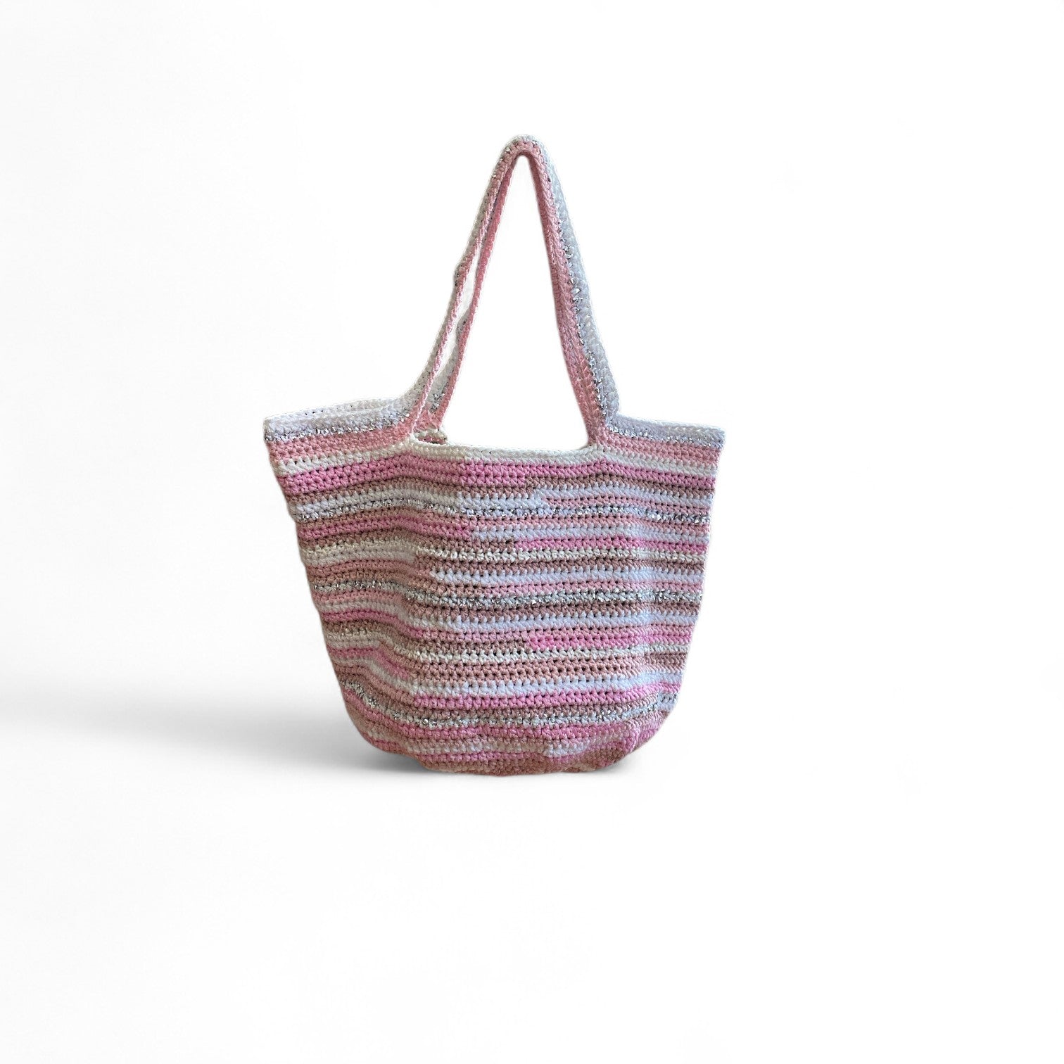 FERIHA BAG - PINK / WHITE L