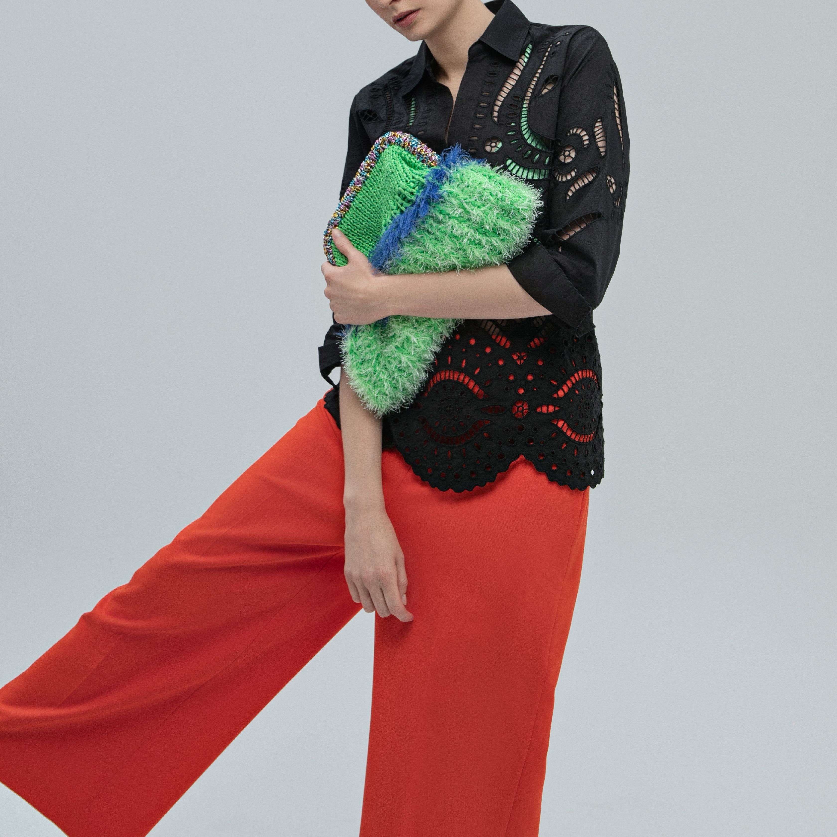 TUY  CLUCH -  BLUE/BURGUNDY