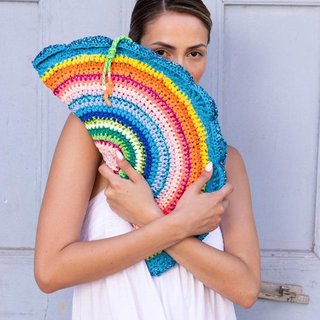 EBRU CLUCH - MULTICOLOR L